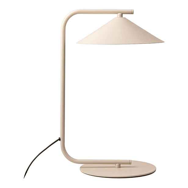 Krémová kovová stolní lampa (výška 42 cm) Nocte – Micadoni