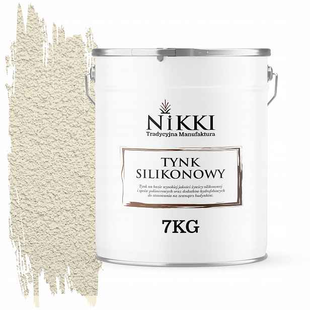 Silikonová Fasádní Omítka Bílá Zlomená Do Žluté F641 7KG Granulace 3.0mm