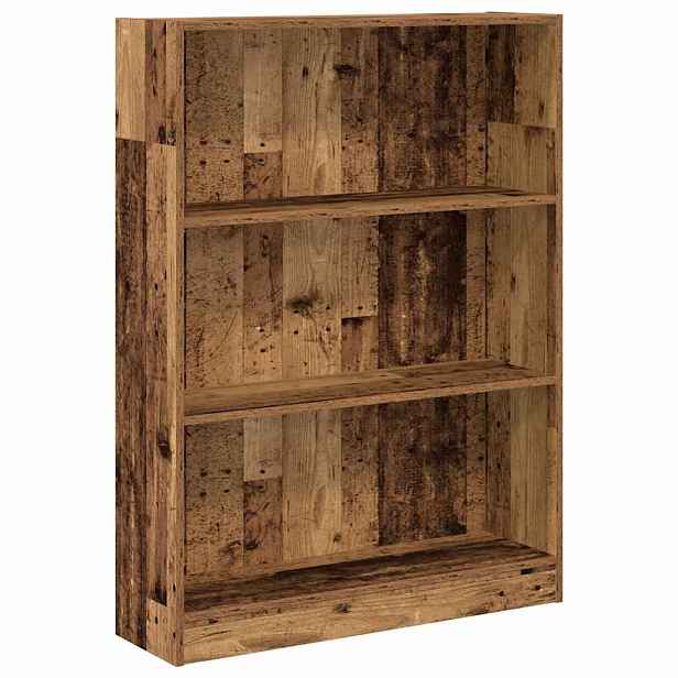 vidaXL Knihovna old wood 80 x 24 x 109 cm kompozitní dřevo