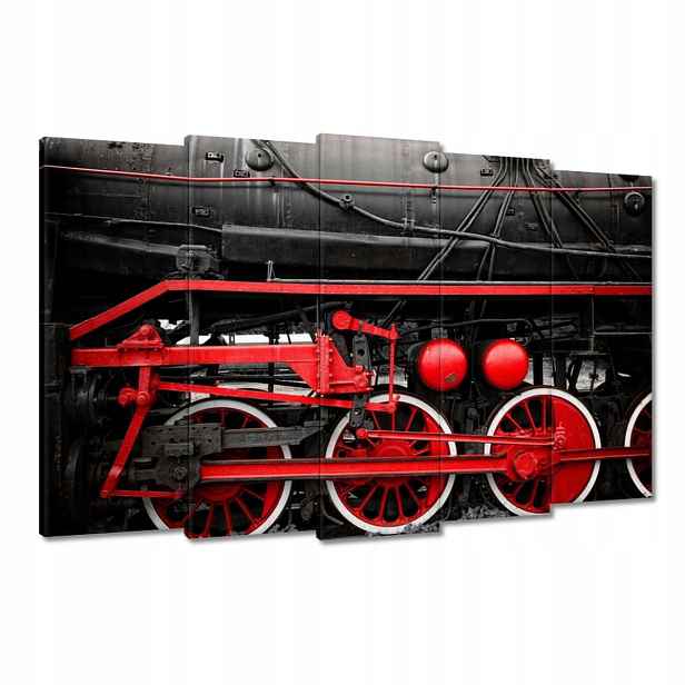 Obrazy 150x95 Červené hnací kola