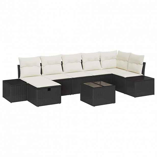 vidaXL Set pohovek 8 ks polyratan