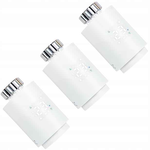 3x Termostatická Kartuše Zigbee 3.0 Inteligentní Radiátorová Smart Tuya
