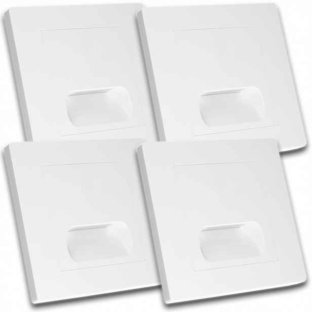 4x Schodišťová Lampa Led Podsvícení Schodů Led Bílá Schodišťová Lampa