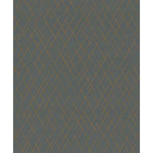 Dekorativní tapeta – šedá barva, geometrický motiv, flizelina