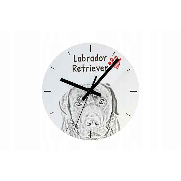 Labradorský retrívr, závěsný a stojící hodinový stroj se psem, personalizace fotografií