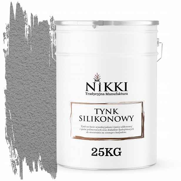 Silikonová Omítka Fasádní Barva Šedá Platinová F264 25KG Zrno 1.5mm