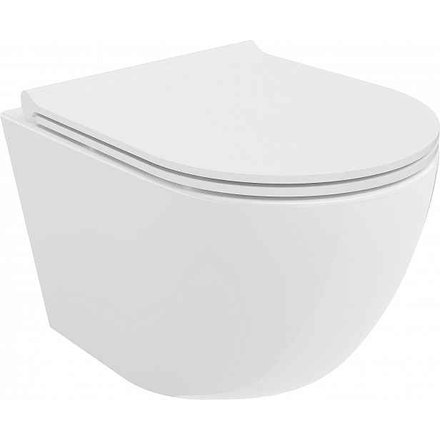 Wc mísa Catania rimless Vieany deska duroplast Slim Uv Nano coating Itálie