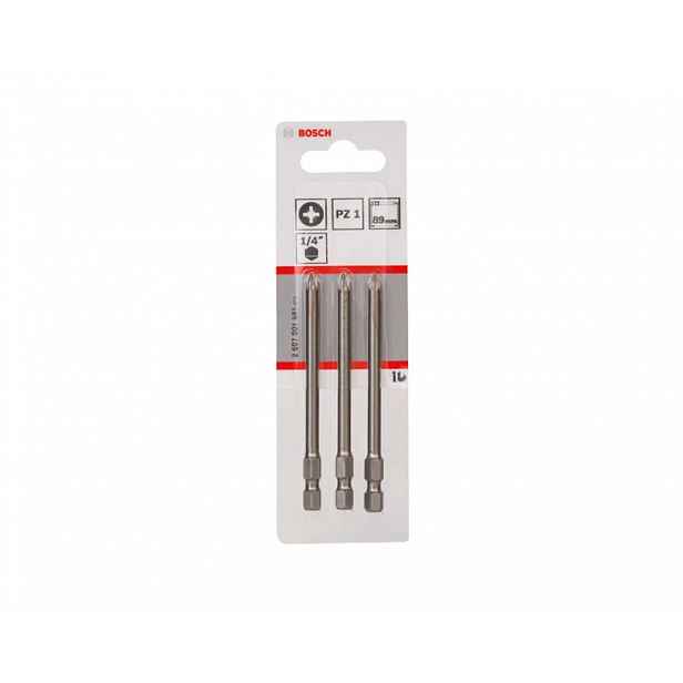 Bosch - Sada bitů PZ1, délka 89 mm, 3 ks 2607001581