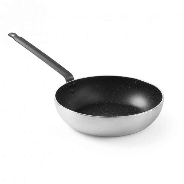 Hliníková pánev WOK s nepřilnavým povrchem Hendi Marble, ø 28 cm
