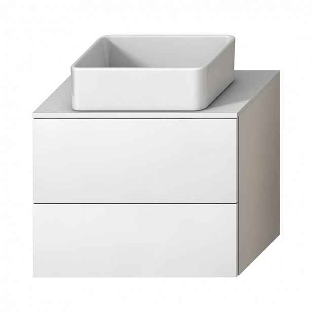 Jika Mio - Umyvadlová skříňka pod desku, 76x59x45 cm, 2 zásuvky, bílá H41J7164015001