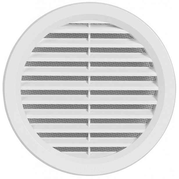 Mřížka větrací se sítí HACO VM 125 mm bílá