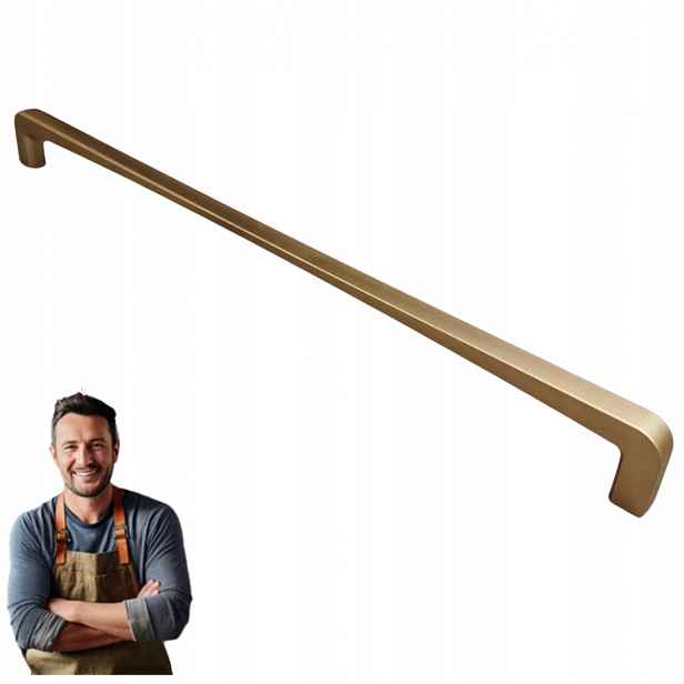 Nábytková Úchytka do skříňky Zásuvky Lucia 320 mm Zlatý Satén