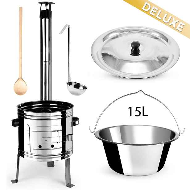 Perfect Home Set-37 DELUXE Kotlíková souprava 15 L, 5 ks
