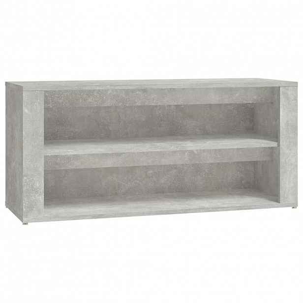 vidaXL Botník betonově šedý 100 x 35 x 45 cm kompozitní dřevo