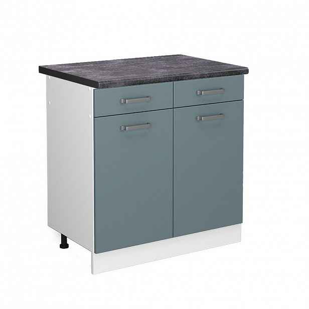 Vicco SPODNÍ SKŘÍŇKA KUCHYŇSKÉ LINKY R-Line Modrošedá 80 cm , PD Antracit