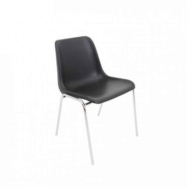 Konferenční židle Maxi chrom Černá