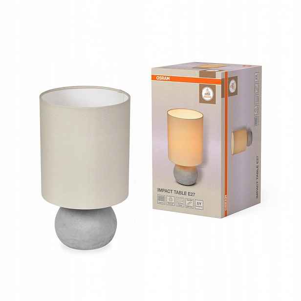 Stolní lampa E27 Dekorativní béžová Šedá Decor Osram