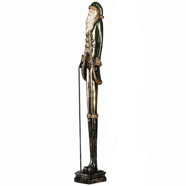 Svatý Mikuláš Vysoká Vánoční Figurka Zlatá Retro 60 cm