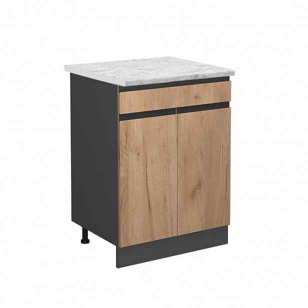 Vicco SPODNÍ SKŘÍŇKA KUCHYŇSKÉ LINKY R-Line Zlatý mocný dub 60 cm AP Marble