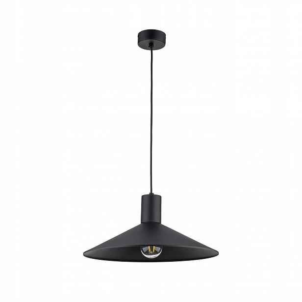 Závěsná lampa Jump Černá Kovová Stínidlo 1xE27 Stropní Moderní Pokoj