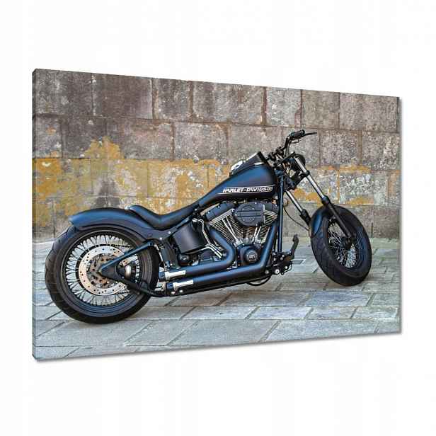 Obrazy 100x70 Harley Davidson Motocykl Černý
