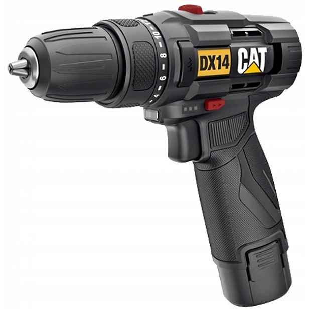 Aku Vrtačka Caterpillar akumulátorový 12V 1x2.0Ah Led 30 Nm Cat DX14