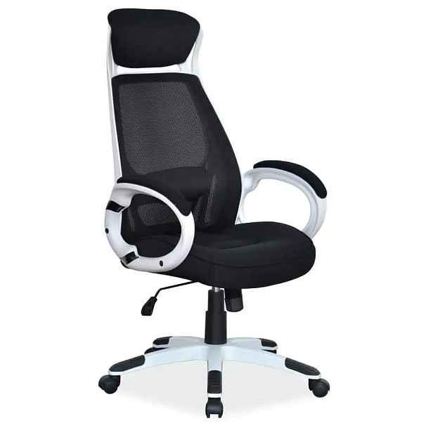 Casarredo Kancelářské křeslo Q-409 černá/bílá