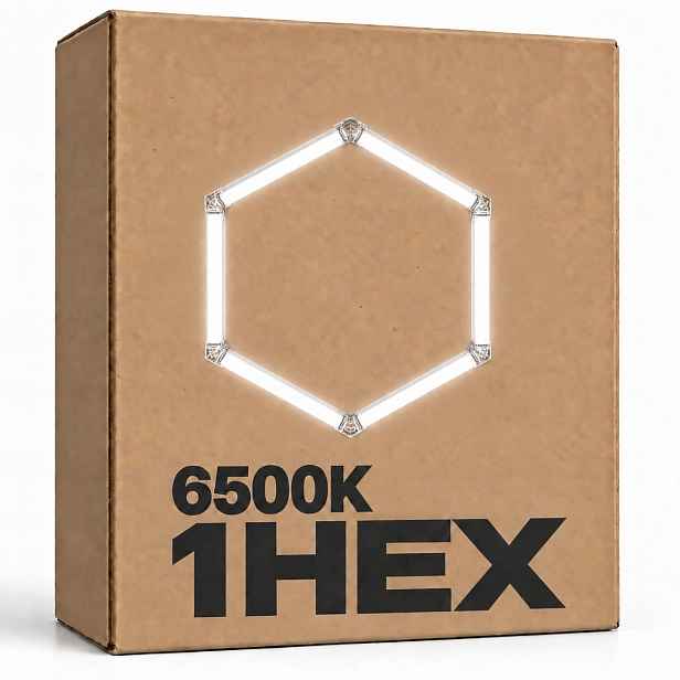 Jednotlivý stropní svítidlo hexagon Led 42W 6500K černý 92x79 Cm garáž