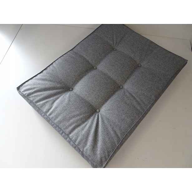 Polštář na Paletu 80 x 60 Silver 23 Šedý