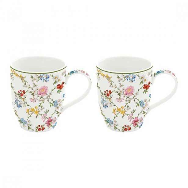 Sada 2 porcelánových hrnků, 350 ml, "Garden Dreams" - Easy Life