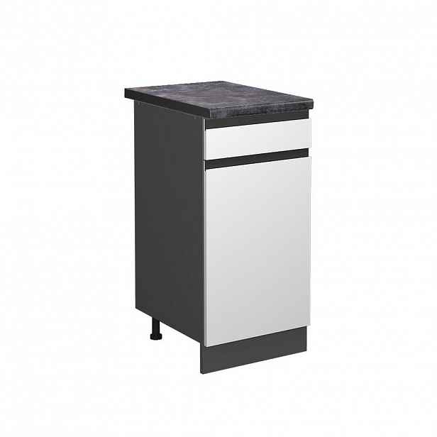 Vicco SPODNÍ SKŘÍŇKA KUCHYŇSKÉ LINKY R-Line Bílá 40 cm , PD Antracit
