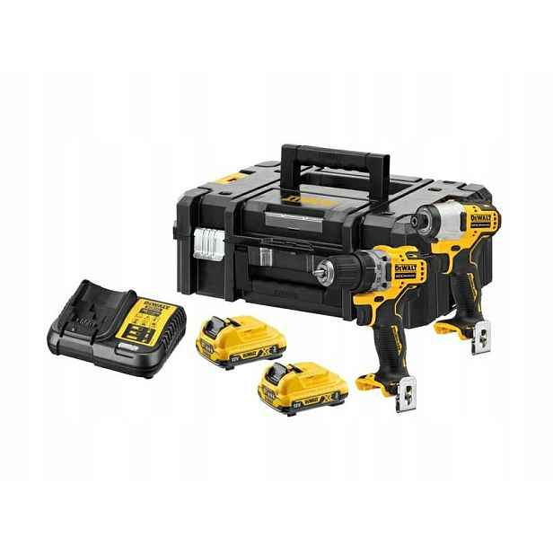 Dewalt Combo Set 12V DCK2110L2T (DCD701+DCF801) 2x3,0Ah Tstak II