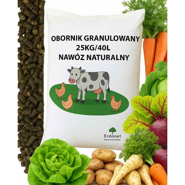 Hnojivo Granulovaný Hovězí Hnůj 25KG 40L Organické Přírodní