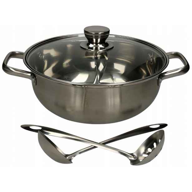 Hrnec pro Hot Pot o průměru 28 cm z nerezové oceli Golden Turtle
