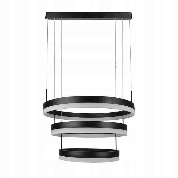 V-tac Led závěsné svítidlo 82W soft light chandelier stmívatelné, černá barva