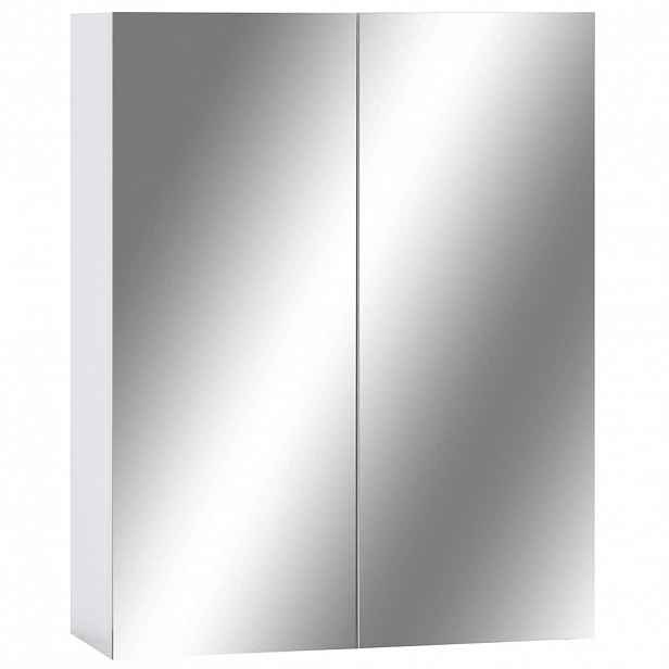 vidaXL Koupelnová skříňka se zrcadlem bílá 60 x 15 x 75 cm MDF