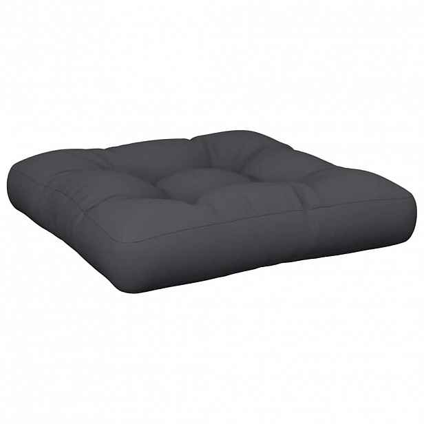 vidaXL Poduška na palety černá 60 x 60 x 12 cm textil