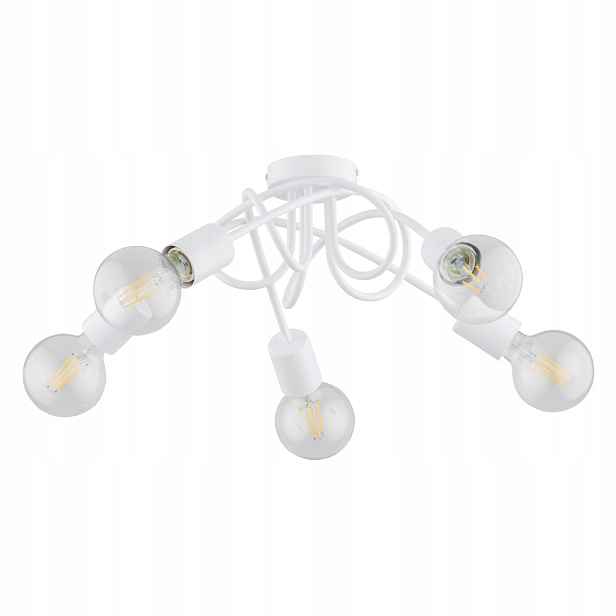 Stropní svítidlo Inter Alfa 5xE27 15W bílý kov loft