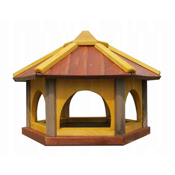 Velké dřevěné krmítko pro ptáky Zahradní 50x46x35 K50 Bronz Polský výrobek