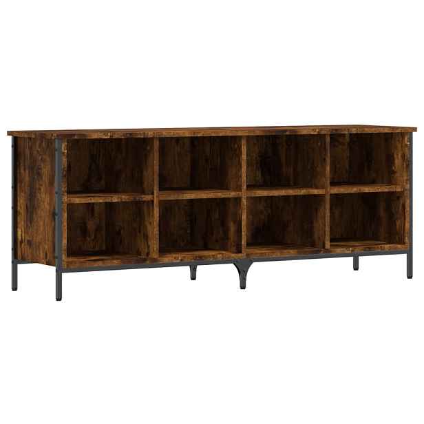 vidaXL Botník kouřový dub 131 x 35 x 50 cm kompozitní dřevo