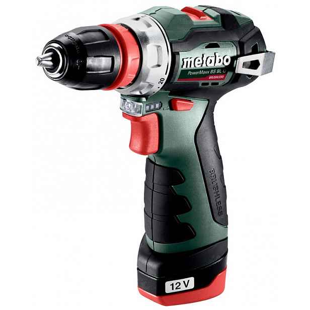 Aku Vrtačka Metabo 601749500 PowerMaxx Bs Bl Quick 12V 2x2Ah