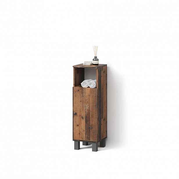 Livinity® STŘEDNÍ SKŘÍŇKA Fucino Rustikální dub 30 x 95 cm