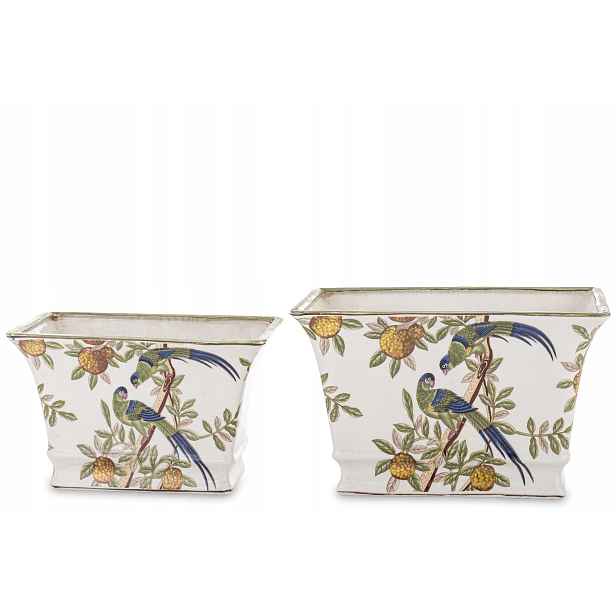 Obal Na Květináč Kpl. 2 ks porcelán vícebarevný