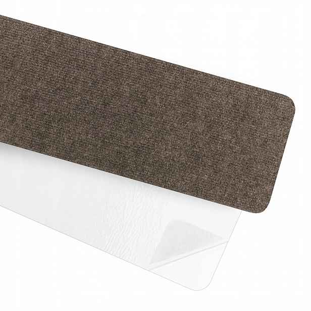 Protiskluzové schodišťové rohože, nášlapy na schody, 76x20 mm, bronz, 15 ks