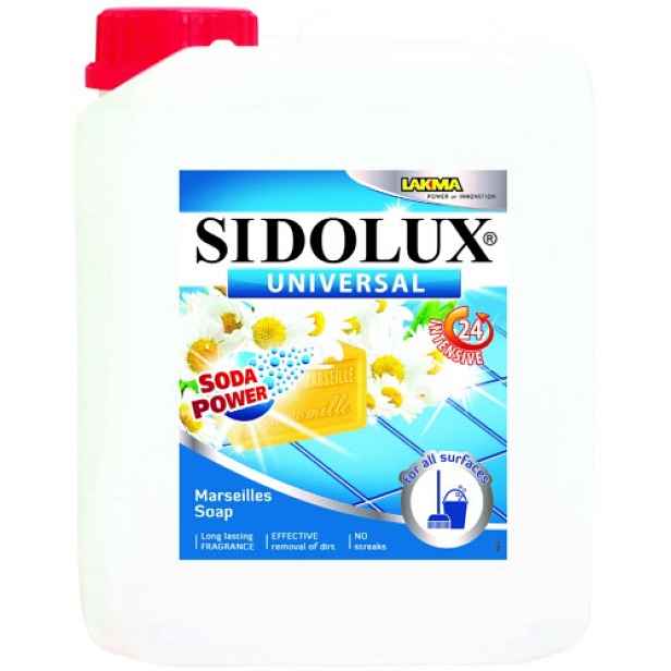 SIDOLUX Universal Soda Power s vůní Marseillské mýdlo 5 L