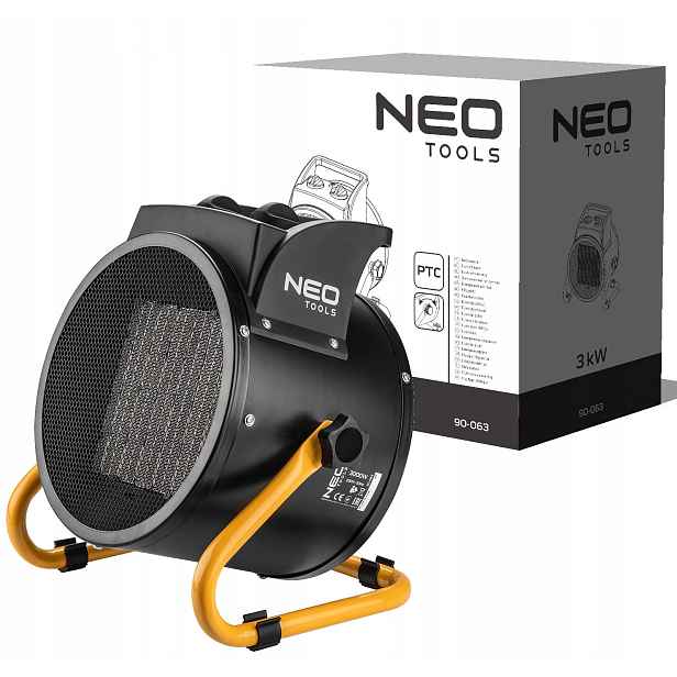 Keramický elektrický ohřívač Ptc s termoventilátorem Neo Tools 3 kW