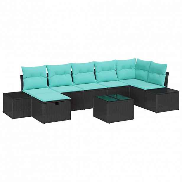 vidaXL Set pohovek 5 ks polyratan