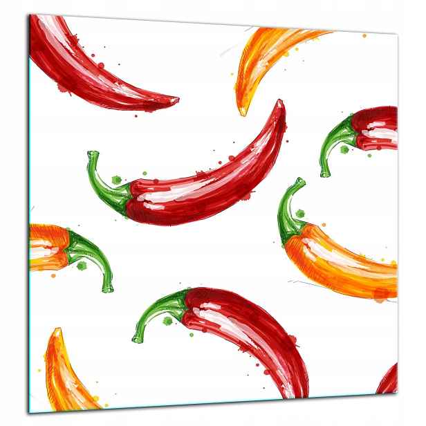 Skleněná Ochranná Deska Panel Lepidlo 60x65 Paprika