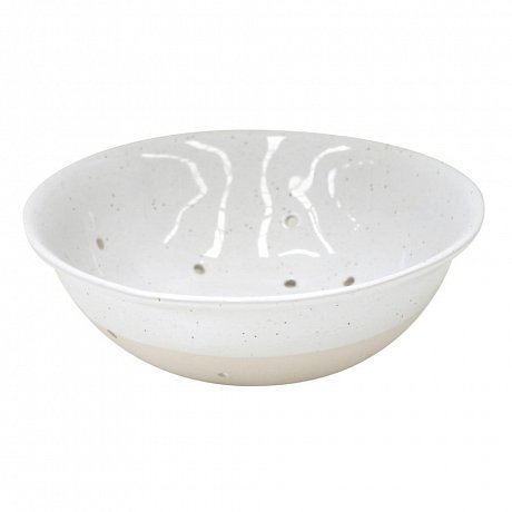 Bílý cedník z kameniny Casafina Fattoria, ⌀ 24 cm