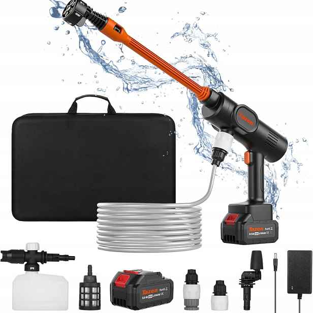 Bravolu Bezdrátová tlaková myčka 21 V 940 Psi 6 v 1 s akumulátorem